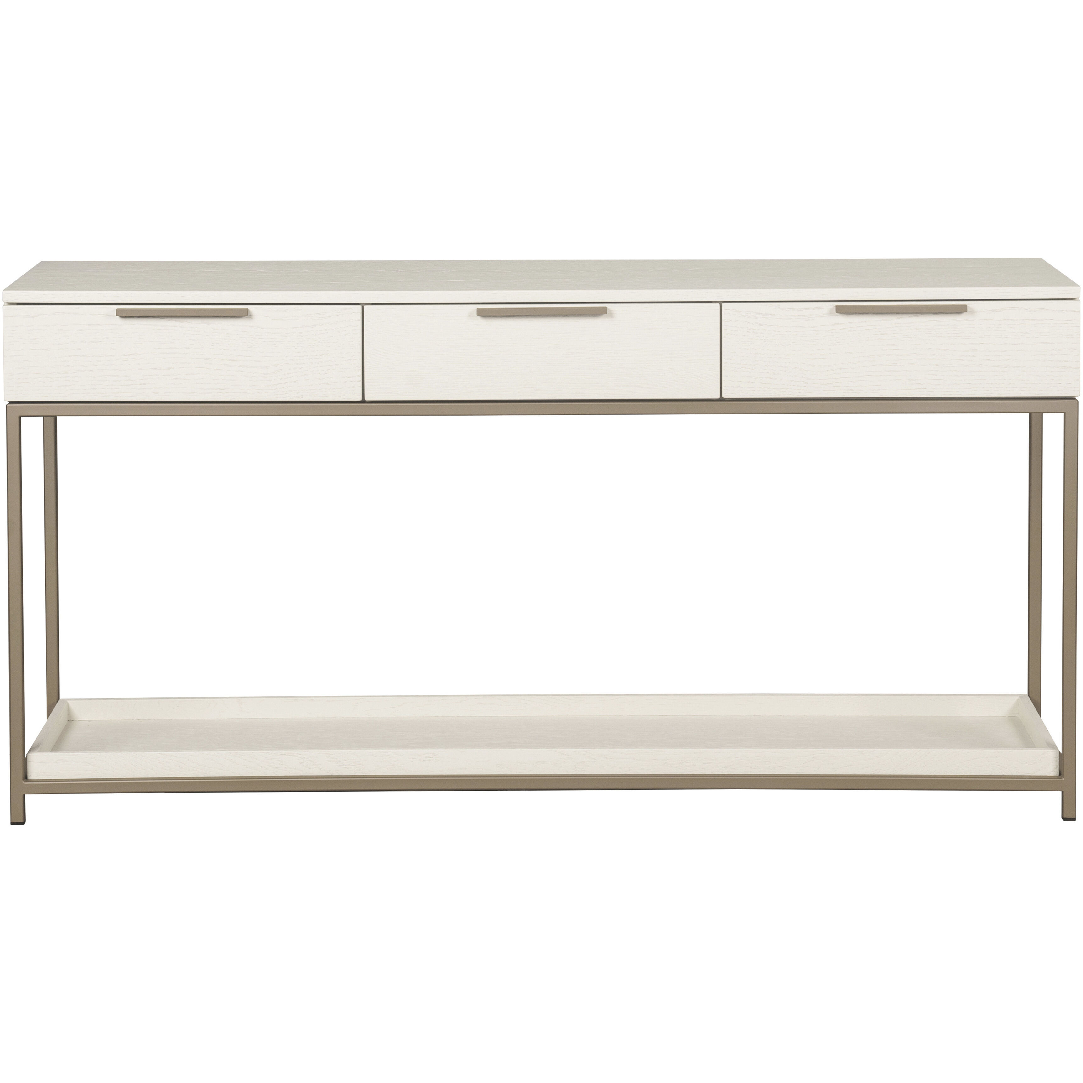 Rebel 63 X 17.75 inch Champagne Gold / Cream Console Table with Drawers